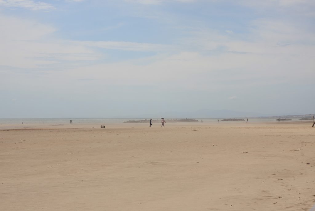 Strand bei Agde bei starkem Wind