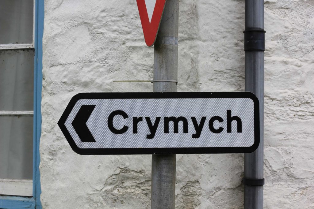 Wegweiser in Wales